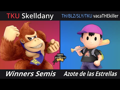 Azote de las Estrellas 10 - Winners Semi Final - Skelldany (Donkey Kong) vs vacaTHEkiller (Ness)