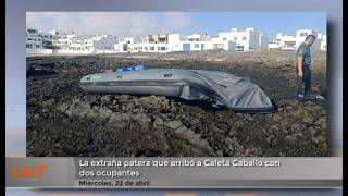 La extra&ntilde;a patera que arrib&oacute; a Caleta Caballo con 2 ocupantes