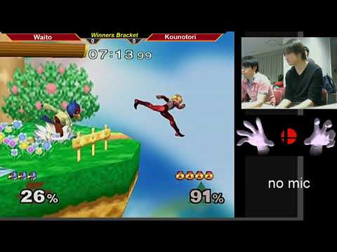 MasterHand 45 SSBM -Winners Bracket- Waito(Falco) vs. Kounotori(Sheik)