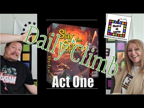 Slay the Spire The Board Game: Daily Climb Act 1 (2 Player Playthrough)