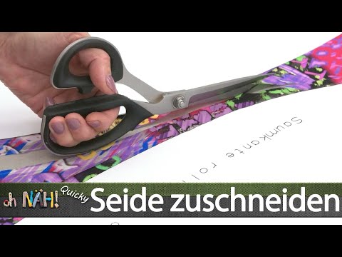 Rutschige Stoffe zuschneiden - oh NÄH! Quicky