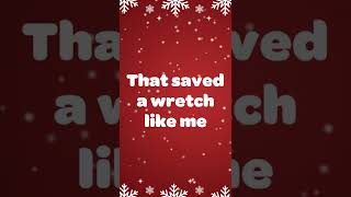 Amazing Grace Christmas Song SING ALONG Merry Christmas 🎵🎄 #shorts