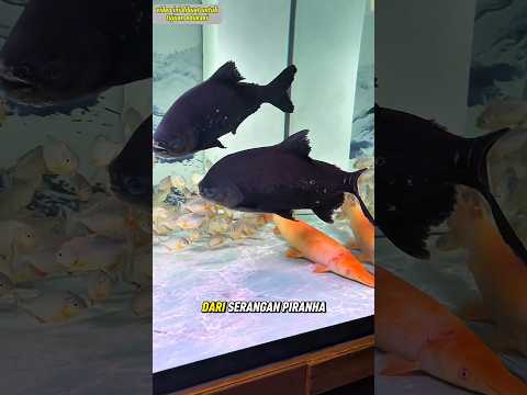 ALIGATOR GAR DI KASIH PERLINDUNGAN OLEH IKAN PREDATOR LAIN #ikanpredator #ikanpiranha #shorts