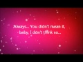 Taylor Swift - Forever And Always Lyrics Video HQ ...