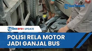 Aksi Heroik Polisi Ganjal Bus Pakai Motornya Cegah Kecelakaan, Kini Dihadiahi Motor Baru Kapolri