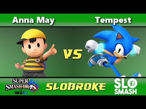 Smash 4 SloBroke 2/10 - Anna May (Ness) Vs. Tempest (Sonic) - Loser's Top 8