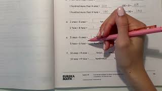 Eureka Math Grade 2 Module 4 Lesson 17 | #mathwithaubrey #homework