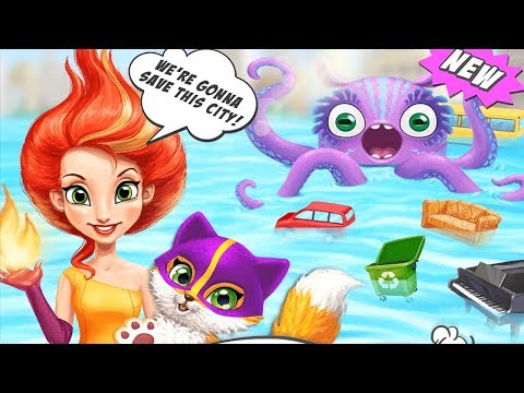 Fun Care Kids Games - Power Girls Super City - New River Monster Rescue Superhero Games For Girls