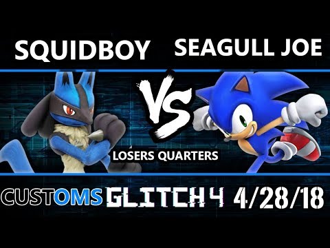 Glitch 4 - Squidboy (Lucario) Vs. Seagull Joe (Sonic) - Wii U Customs Losers Quarters