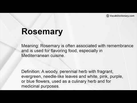 Rosemary Meaning