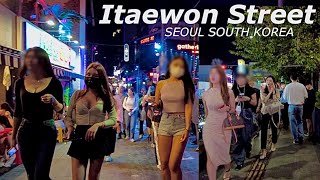 Itaewon, the hottest place in Seoul - Saturday Night - Night Life - Street Fashion -SEOUL KOREA 2022