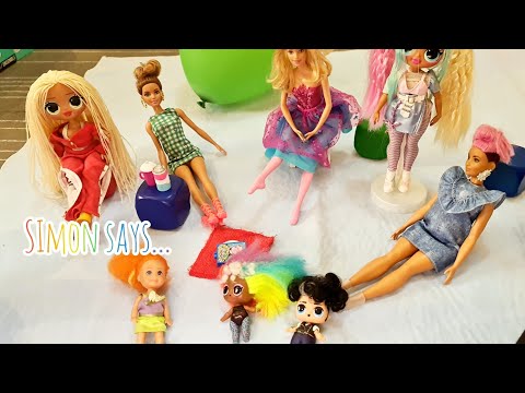 Simon Says | Game for Kids | Simon Says Song | Simon Says for Kids with dolls.