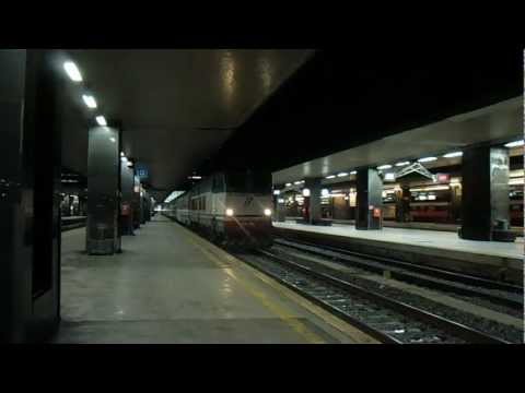 E656.046 in partenza sull' ICN 1955 Roma Termini - Siracusa/Palermo Centrale