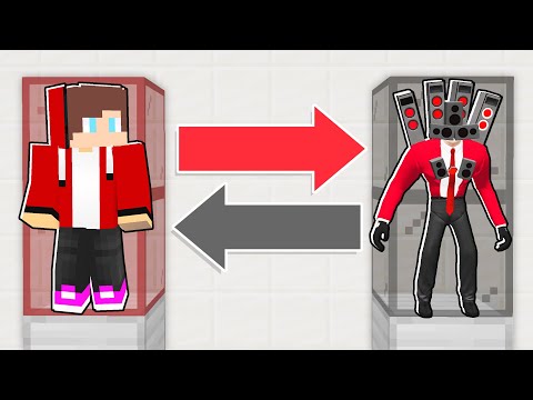 BRAIN SWAP: Maizen to SPEAKERMAN in Minecraft! - Parody Story(JJ and Mikey TV)