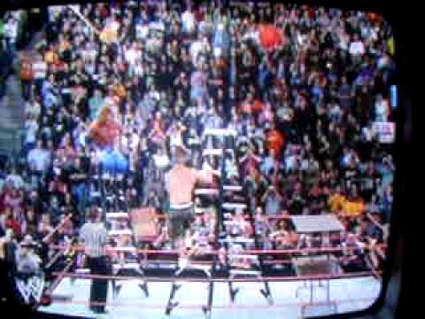 wwe edge spears john cena of ladder