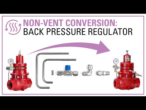 Full Port to Reduced Port Inner Valve Size Conversion for Kimray Back Pressure Regulators