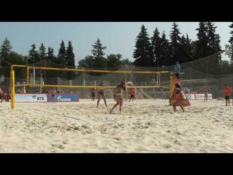 21 Beach volleyball Russia Cup 2016  Moscow  Sviridova Sviridova and Filina Romashova
