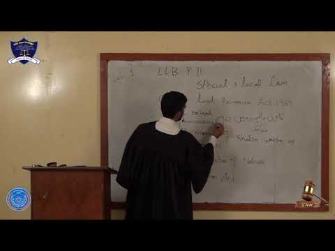 Special & Local Laws Lecture-1
