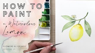 How to Paint a Watercolour Lemon