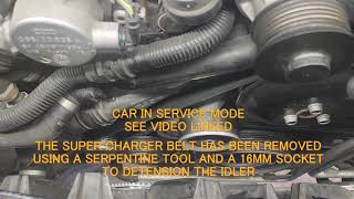 2013 AUDI 3.0 T BELT TENSIONER BELT IDLER PULLEY REMOVAL A6, A7 C7 CASSIS