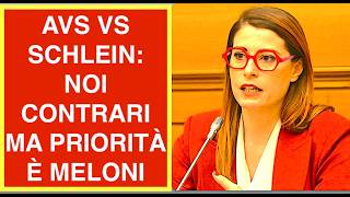 CAOS CAMPO LARGO AVS VS SCHLEIN: NOI CONTRARI MA PRIORITÀ È MELONI