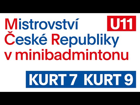 MČR MINIBADMINTONU U11 - SPORT VITALITY - 14/5/2022 - záběry z kurtů 7 a 9