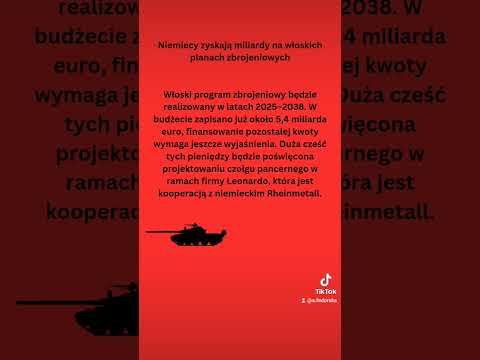 Niemiecki #Rheinmetall zyska miliardy na włoskim programie zbrojeniowym