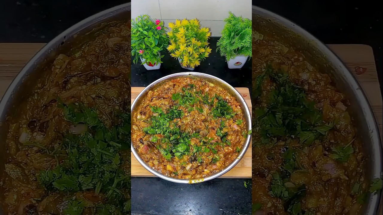 baingan bharta 😋😋 #food #recipe#shorts