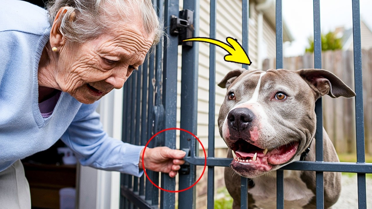 Elderly Woman with Alzheimer’s Opens Gate for Pit Bull to Enter, What He Did Shocked Everyone...