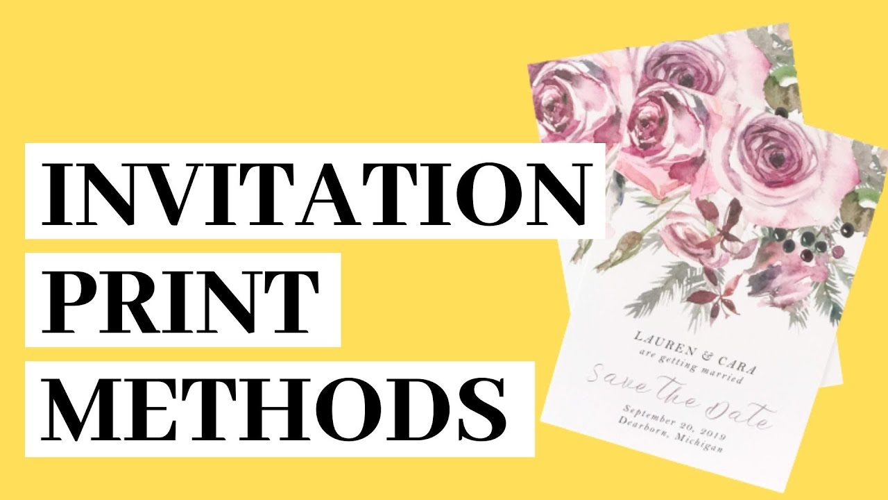 Where to Get Wedding Invitations Printed