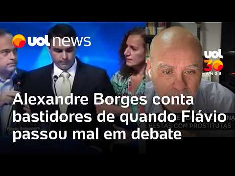Flávio Bolsonaro passou mal em debate em dia de muito calor; Alexandre Borges conta bastidores
