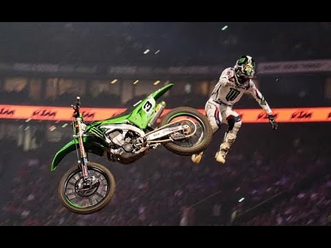 Paris Supercross Romain Febvre HUGE CRASH