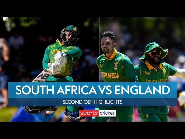 Bavuma leads SA to victory in THRILLING run chase! | South Africa vs England second ODI | Highlights