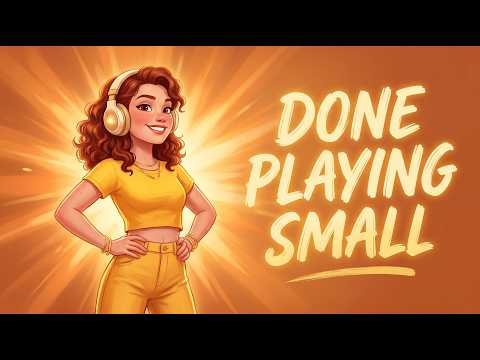 Confidence Affirmations ✨ I'm Done Playing Small | Afrobeat Morning Affirmations