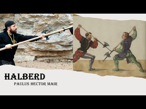 Fight with halberd - Paulus Hector Mair