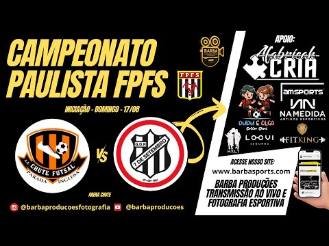 Chute Futsal vs G.D.R. 7 de Setembro - Campeonato Paulista FPFS - Sub7