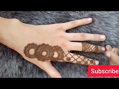 Latest mehandi design by noshin