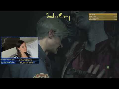 Sasha Grey VOD May 2019  - Playing Resident Evil 2 as Leon Part 3