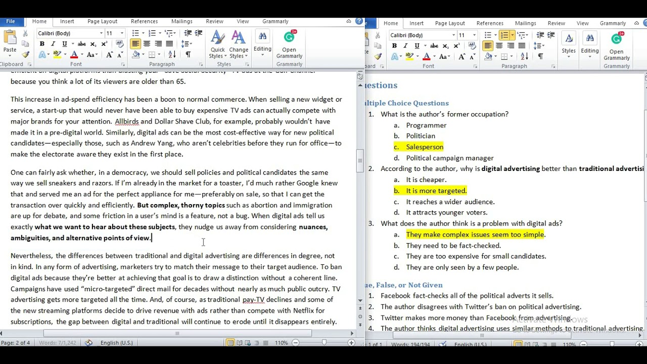 IELTS Reading Practice [with Explanation]