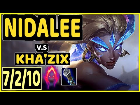 NJI (NIDALEE) vs KHA'ZIX - 7/2/10 KDA JUNGLE GAMEPLAY - EUW Ranked GRANDMASTER