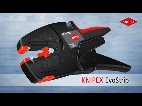 KNIPEX EvoStrip Self-Adjusting Insulation Stripper video