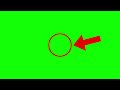 Red circle and arrow green screen