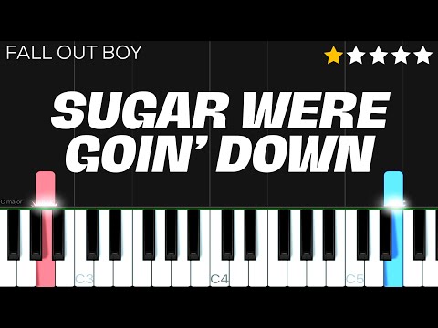 Fall Out Boy - Sugar, We're Goin’ Down | EASY Piano Tutorial