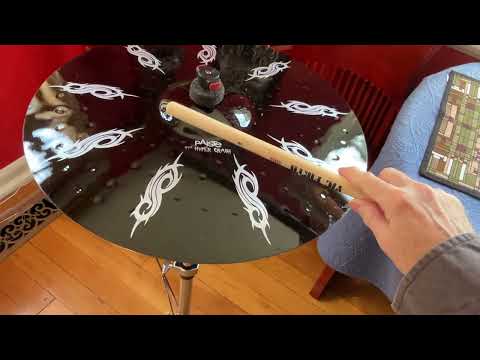 Paiste ALPHA II Colorsound Hyper Crash- 17” Joey Jordison Slipknot Edition 2014 - Colorsound Black image 13