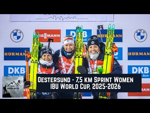 Östersund – 7,5 km Women's Sprint - Biathlon season 2025/2026 IBU World Cup -