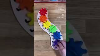 Игрушка "Сортер-шестеренки. Радужная гусеничка" Baby toys арт.70005