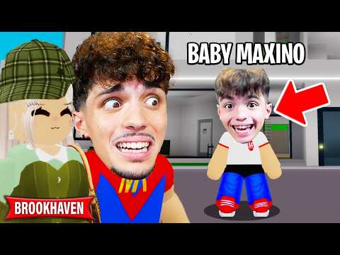 È NATO MIO FIGLIO BABY MAXINO su BROOKHAVEN ROBLOX!👦