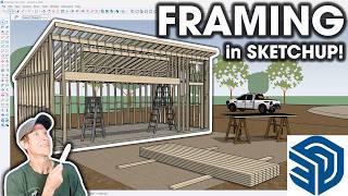 How to Model FRAMING in SketchUp!