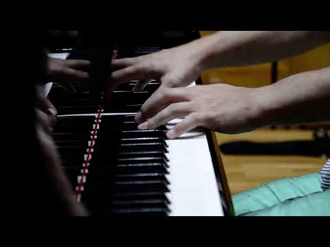 Eduard Kunz and Alexandru Tomescu. Rehearsal of the concert. Stradivarius violin