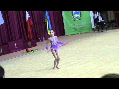 Долинская Кристина 2004 обруч  г.Львов "Nika CUP - 2015" 5-7.06.2015